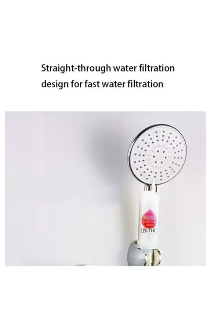 2pcs Vitamin C Shower Filter, Shower Head Filter to Remove Chlorofluoride Deposits, Water Purifier with Beads, Helps Relieve Dry Skin and Hair Loss, Easy to Install (Lavender+Rose+Blueberry+Milk)  - Image 2
