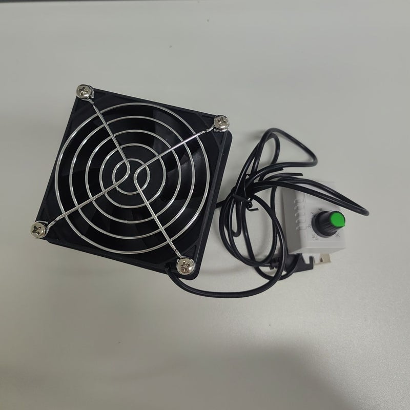5V USB Mini Range Hood Fan Black Plastic Metal Wire - Image 4