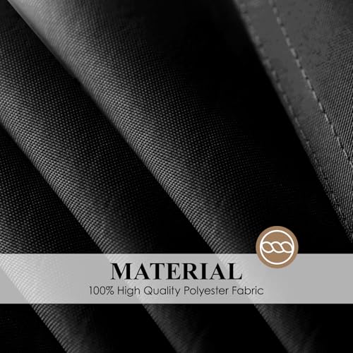 Aocoz Square Tablecloth 52 x 52 Inch Black Tablecloths Stain-Wrinkle Resistant Washable Polyester Table Cloths for Holiday, Buffet Parties,and Wedding - Image 5
