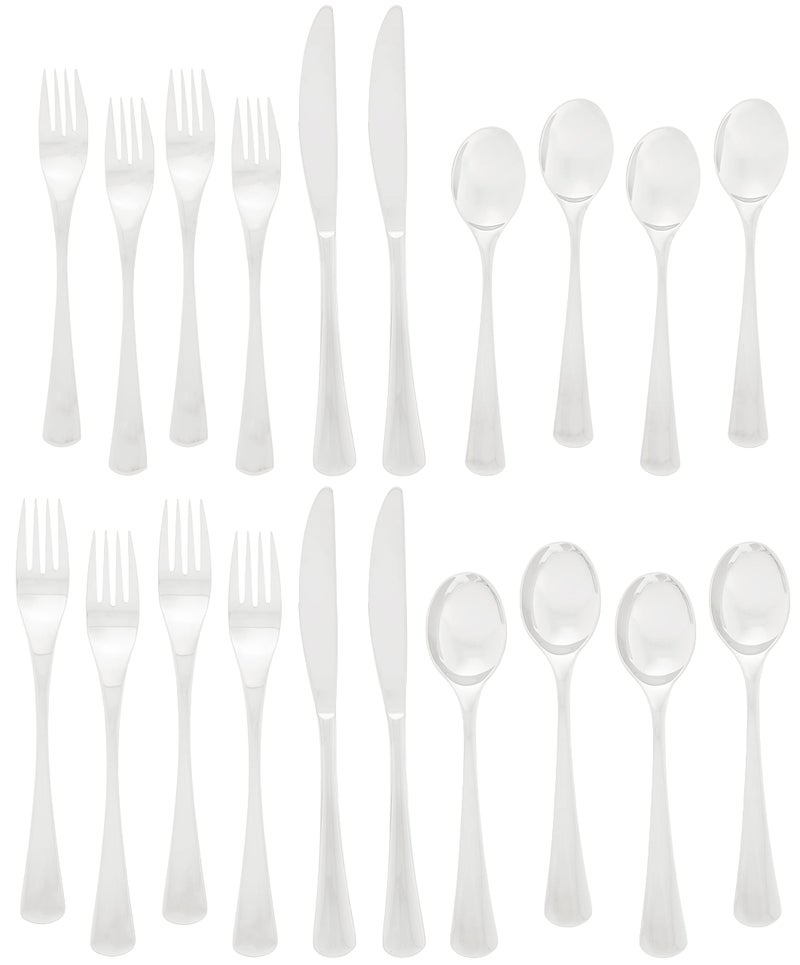 Ginkgo International Mariko 20-Piece Stainless Steel Flatware Place Setting, Service for 4 - Image 2