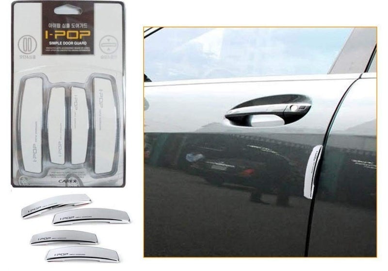 Allure Auto® I-POP Slim Door Edge Bumper Protector Guard White Chrome Coat (4 pcs) for BMW 1 Series - Image 3