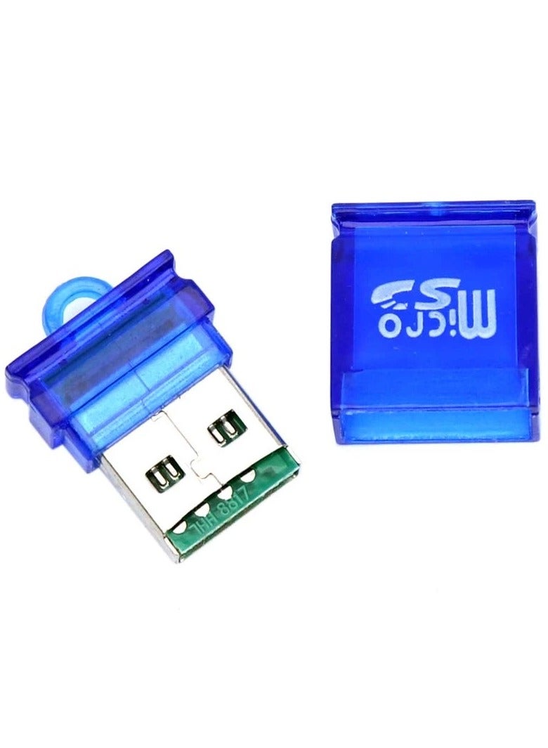 2 pcs Mini Good Speed USB Card Reader Support TF MicroSD Mobile Memory Card (Multi-Color)  - Image 3