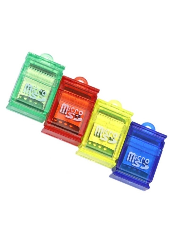 2 pcs Mini Good Speed USB Card Reader Support TF MicroSD Mobile Memory Card (Multi-Color)  - Image 4