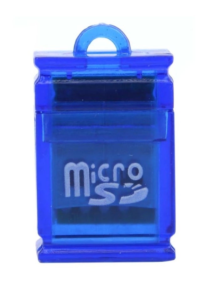 2 pcs Mini Good Speed USB Card Reader Support TF MicroSD Mobile Memory Card (Multi-Color)