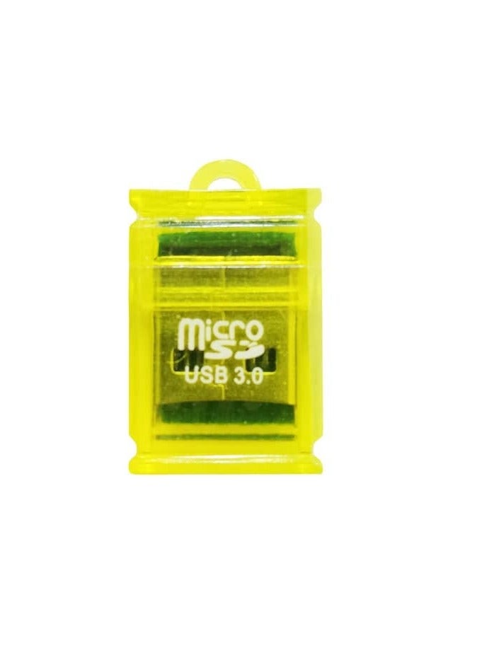 2 pcs Mini Good Speed USB Card Reader Support TF MicroSD Mobile Memory Card (Multi-Color)
