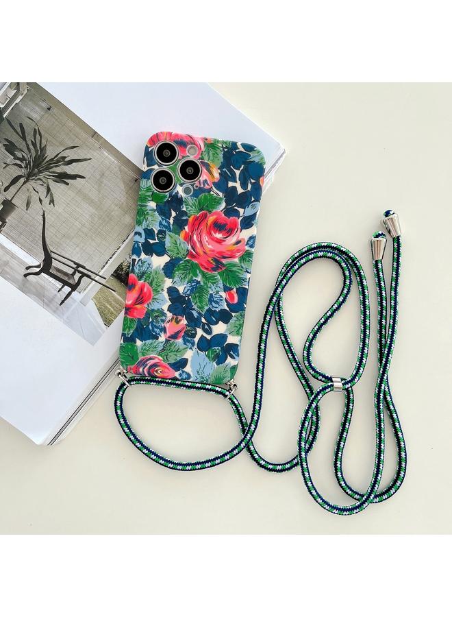 Zaboon Case For iPhone 13 Lanyard Small Floral TPU Phone Case - Image 1