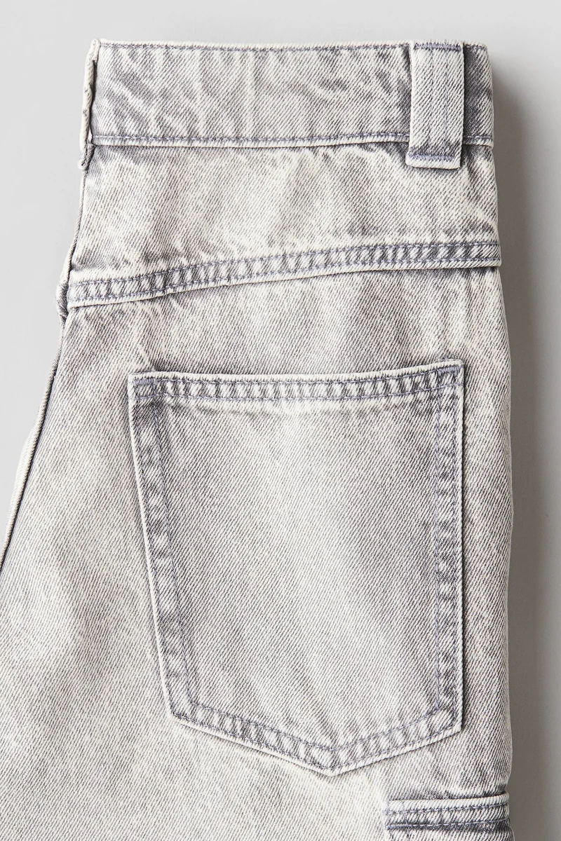 H&M Wide-Leg Cargo Jeans