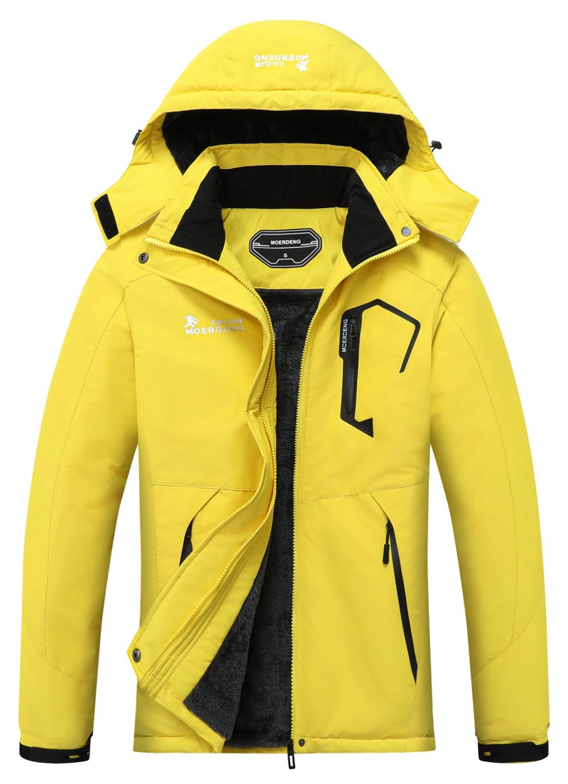 MOERDENG Women's Waterproof Ski Jacket Warm Winter Snow Coat Mountain Windbreaker Hooded Raincoat Jacket - Image 1