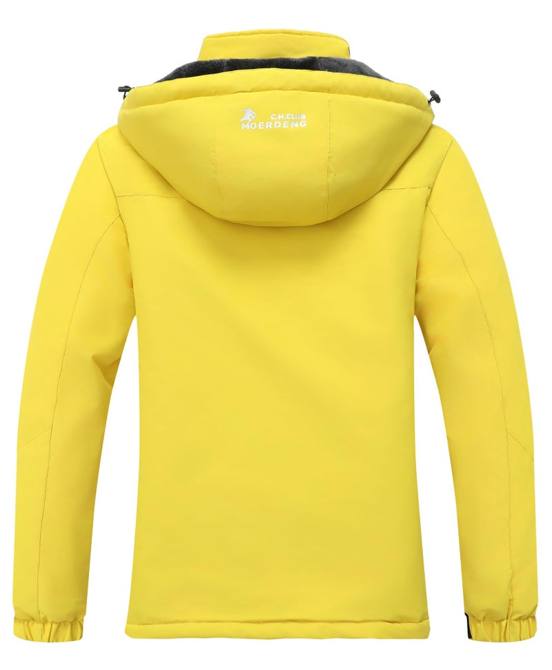 MOERDENG Women's Waterproof Ski Jacket Warm Winter Snow Coat Mountain Windbreaker Hooded Raincoat Jacket - Image 2