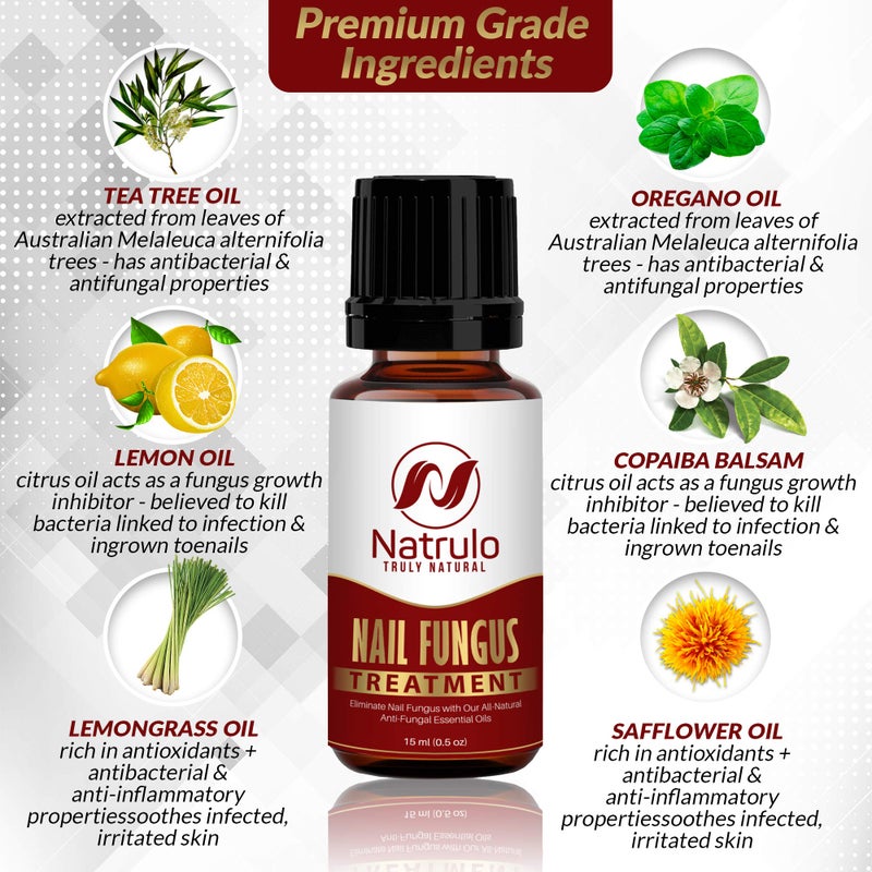 Natrulo Nail & Toenail Repair - Natural Nail Balm with Tea Tree Oil - 100% Pure Liquid Homeopathic Fighter Remedy - Restores Clear Healthy Nails, Made in USA - Image 5