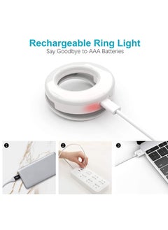 Generic Selfie Light Ring Lights LED Circle Light Cell Phone Laptop Camera Photography Video Lighting Clip On Rechargeable  - Image 3