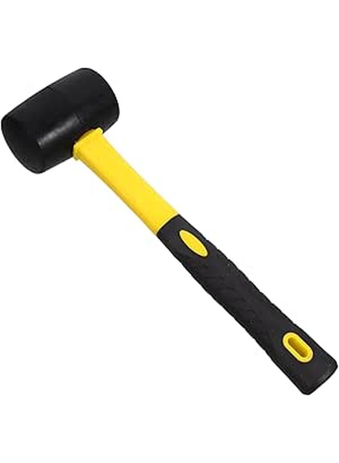 Compact Rubber Mallet Hammer Non Slip Dual Face Soft Handle - Image 1