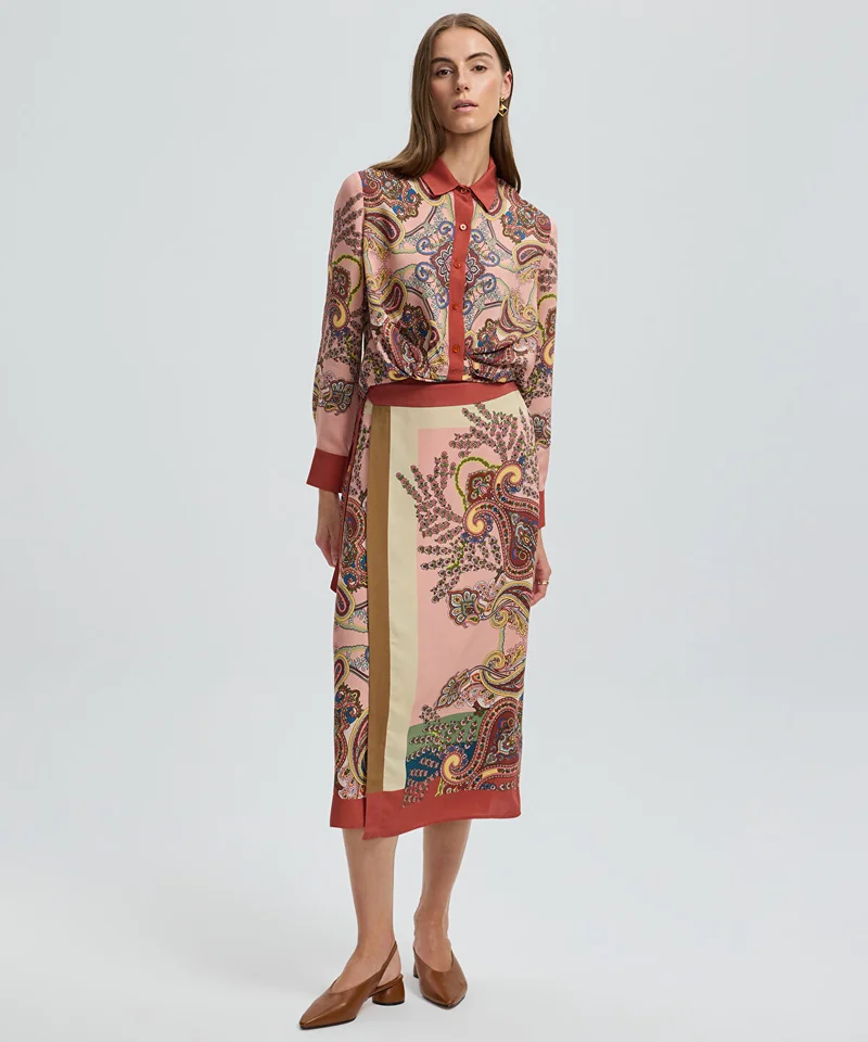 Ipekyol Printed Wrap Skirt