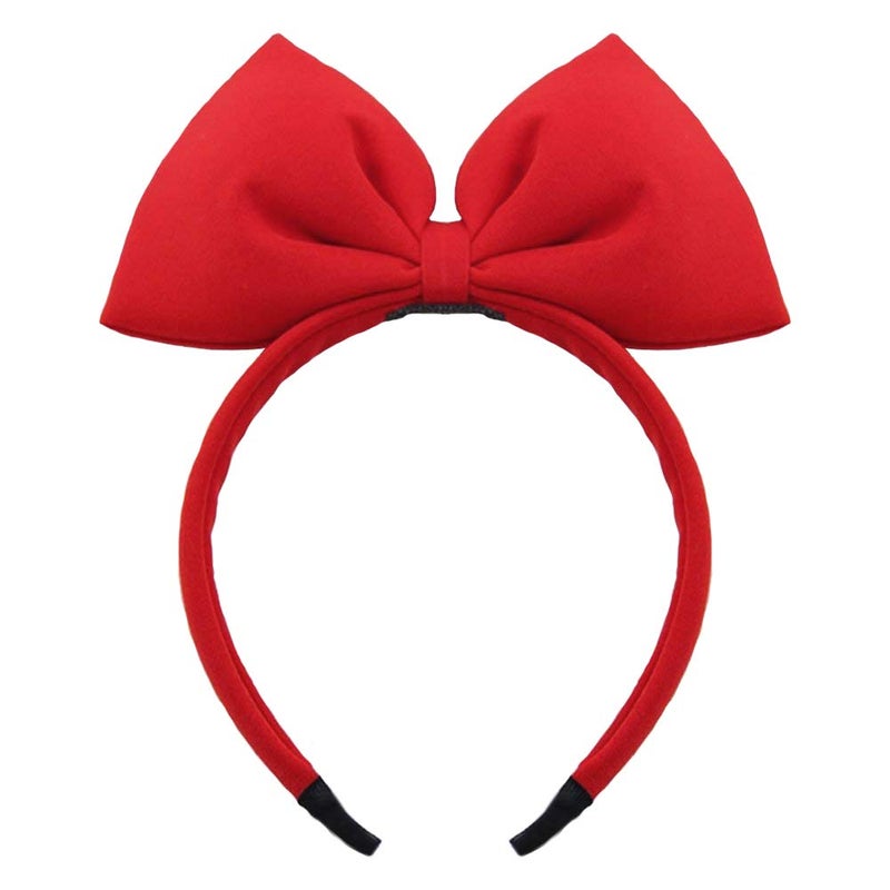 Bow Headband Bowknot Hair Accessory  Big Bow Halloween Party Decoration Cosplay Costume Headpiece Handmade Headdress for Christmas Birthday 1 Pack Red