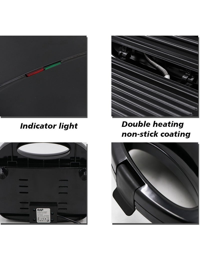 آر إيه أف ماكينة ساندويتش تسخين منزلية على الوجهين ماكينة إفطار متعددة الوظائف ماكينة الخبز - Image 5