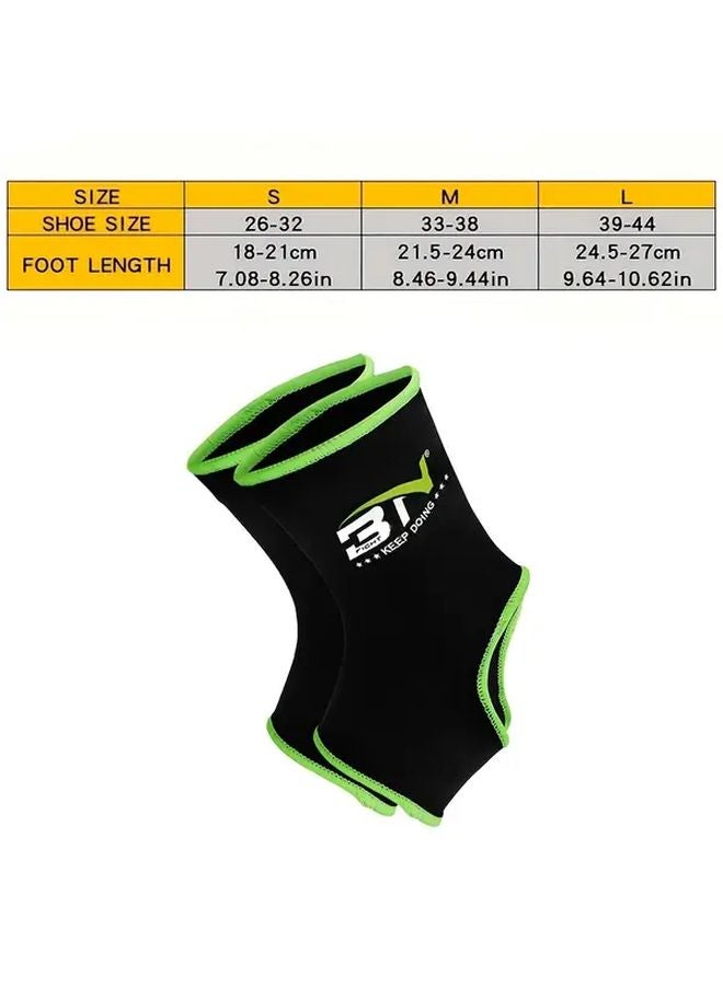 Boxing Ankle Braces Green Size M Breathable Fabric for Fitness Training - Image 5