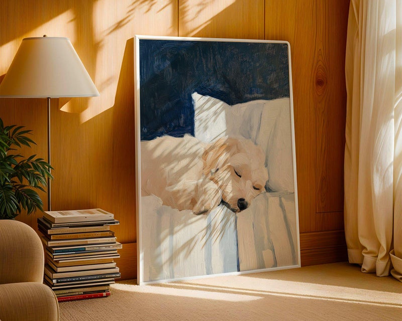TNESSENTIAL Cockapoo Wall Art Print – Peaceful Cockapoo Dog Poster, Neutral Home Decor, Dog Lover Gift, Cute Pet Illustration for Living Room - Image 5