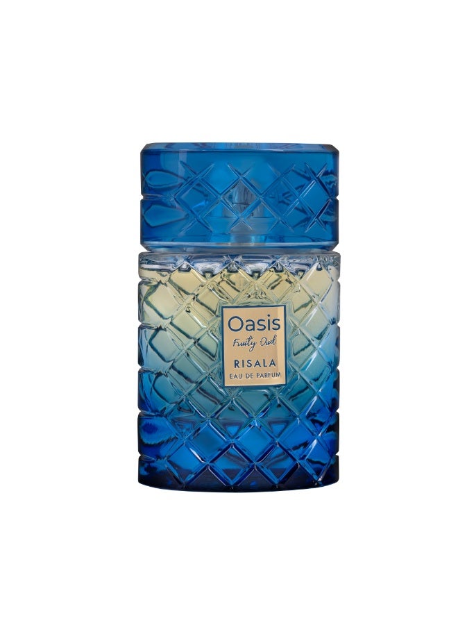 Risala عطر ريسالا إليت أواسي فواكه العود للنساء 100 مل، عطر للنساء، عطر فاخر يدوم طويلاً لها، رائحة شرقية خشبية مع فاكهة العاطفة، ورد تركي، وعود - Image 1