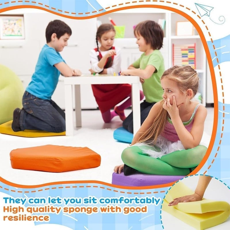 Floor Cushion, 12-Piece 30 X 30 X 2.5 Centimeter Floor Seating Set - Image 2