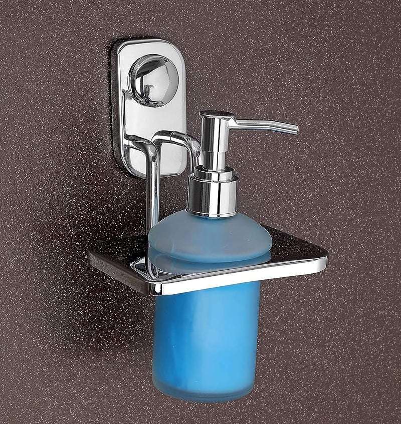 iSTAR Stainless Steel Liquid Soap Dispenser Pump | Wall-Mounted Holder with Hand Wash Bottle | Bathroom Accessory Ideal for Shampoo, Wash Basin, Bathroom, Kitchen, Home, Hotel and Office (Pack of 2) - Image 2