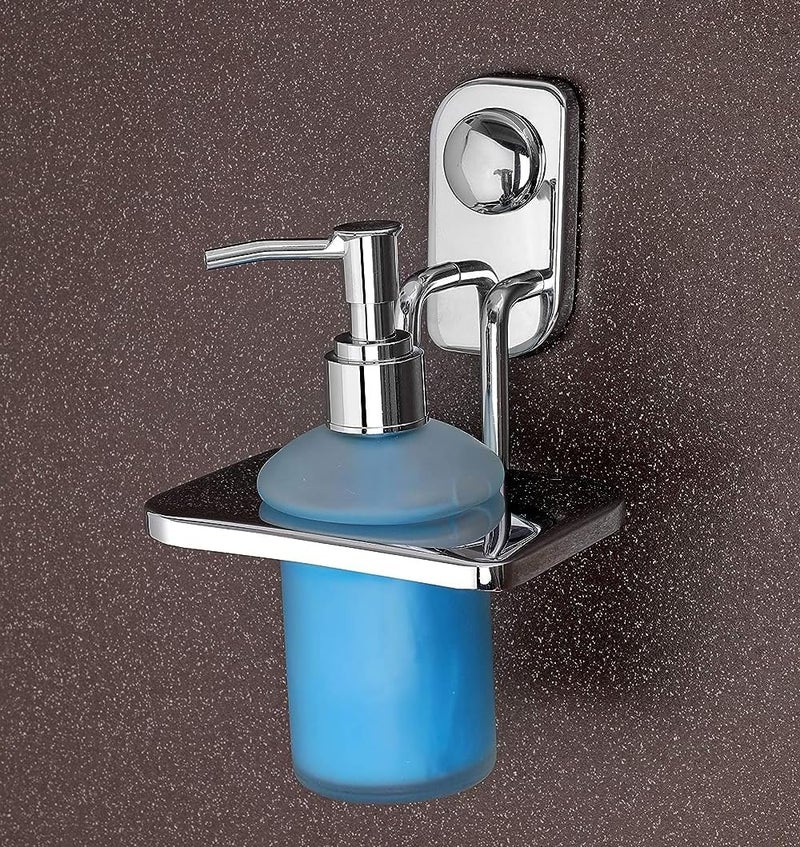 iSTAR Stainless Steel Liquid Soap Dispenser Pump | Wall-Mounted Holder with Hand Wash Bottle | Bathroom Accessory Ideal for Shampoo, Wash Basin, Bathroom, Kitchen, Home, Hotel and Office (Pack of 2) - Image 4