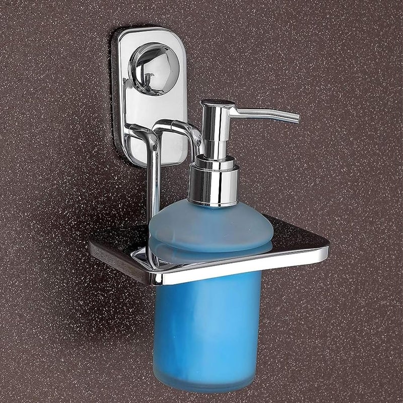 iSTAR Stainless Steel Liquid Soap Dispenser Pump | Wall-Mounted Holder with Hand Wash Bottle | Bathroom Accessory Ideal for Shampoo, Wash Basin, Bathroom, Kitchen, Home, Hotel and Office (Pack of 2) - Image 1