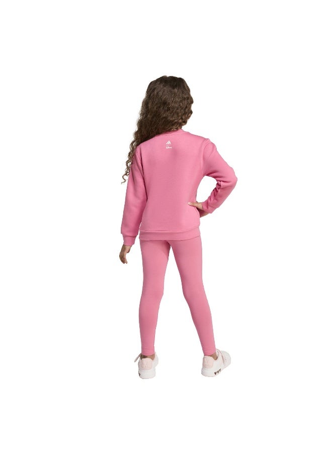 Adidas Lg Dy Mi Jog Pink Training Suits For Kids 4-5Y - Image 5