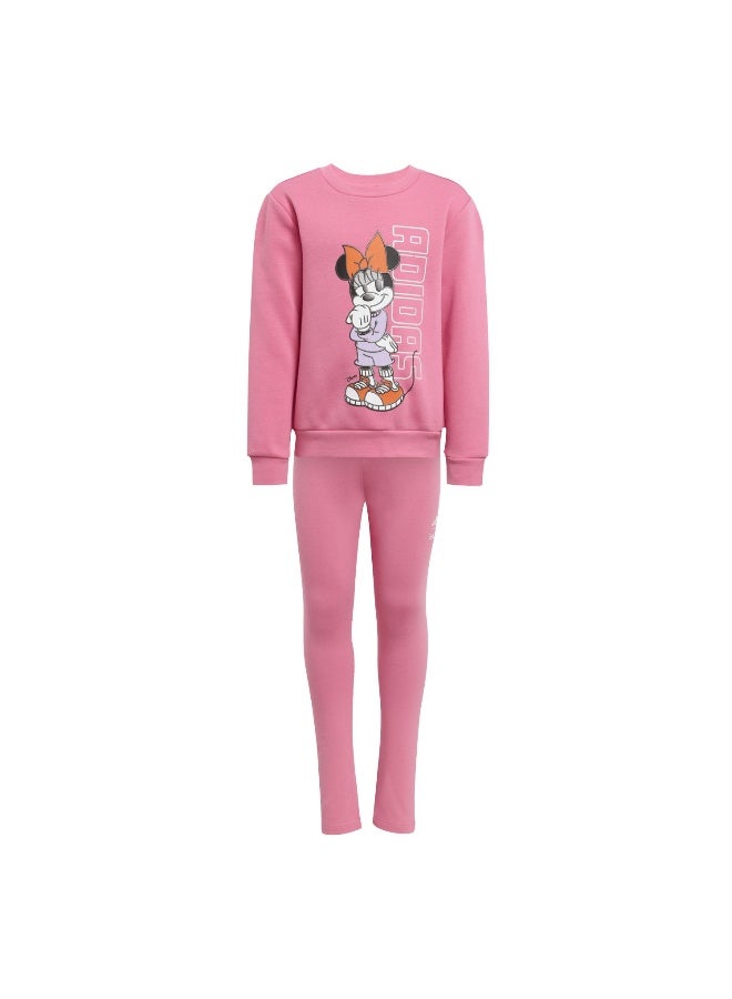 Adidas Lg Dy Mi Jog Pink Training Suits For Kids 4-5Y - Image 1