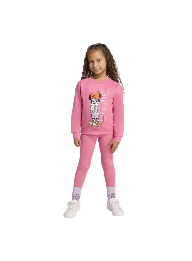 Adidas Lg Dy Mi Jog Pink Training Suits For Kids 4-5Y - Image 4