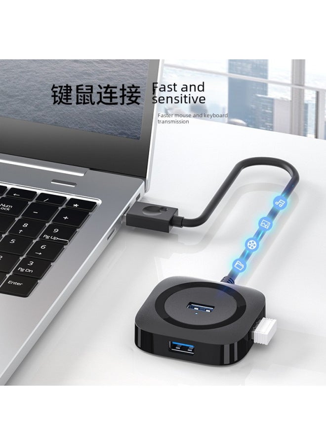 Neutral Usb Splitter Hub3.0 Hub Laptop One-to-four Expansion U Disk Multi-interface Extension Expansion Dock - Image 2