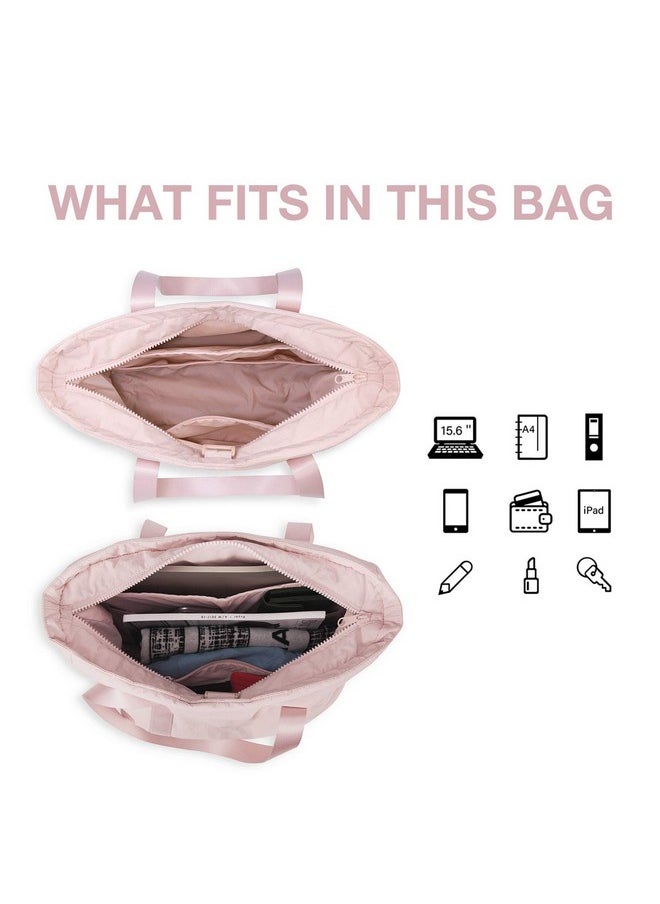 BAGSMART BAGSMART Tote Bag for Women with Zipper, Gym Tote with Compartments, Work Tote Nurse Dance Yoga Bag for Sport, Travel  - Image 3