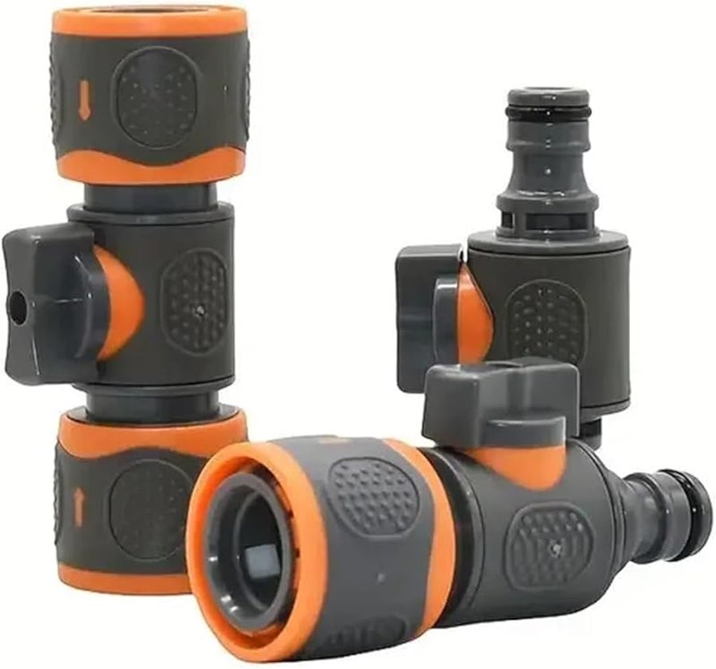 Blue 16mm Nipple Faucet Quick Connector Valve Adapter For Garden Hose Drip Irrigation System - Image 1