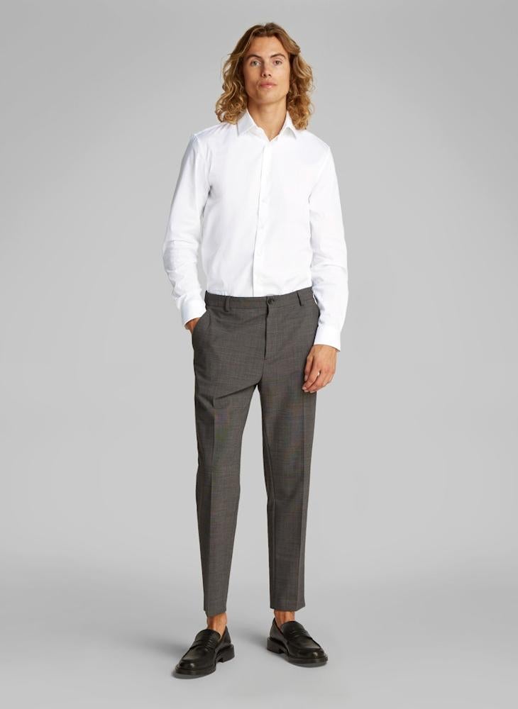 CALVIN KLEIN - Regular Fit Stretch Cotton Poplin Shirt - Image 1