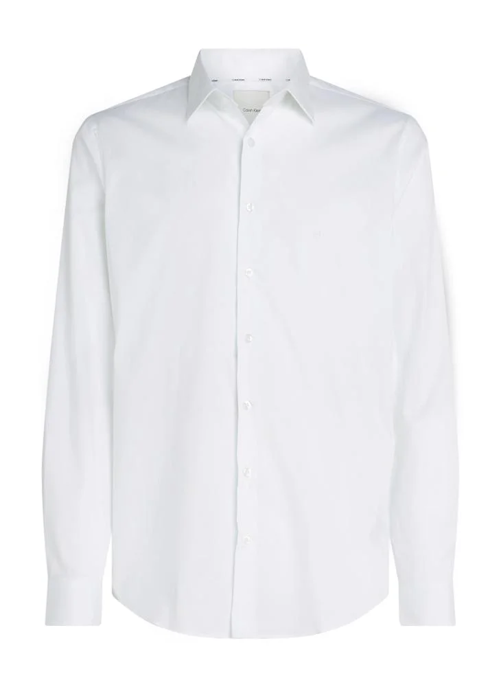 CALVIN KLEIN Regular Fit Stretch Cotton Poplin Shirt