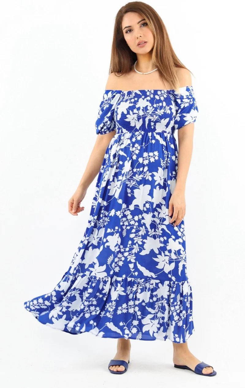 ريتنيس Floral Off-Shoulder Dress