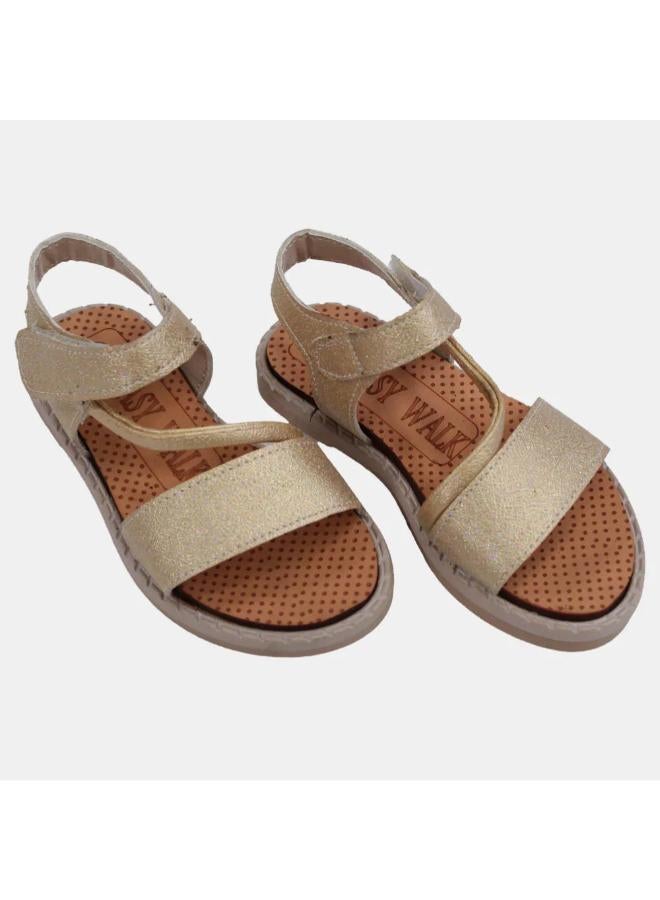 EASY Baby Girls Leather Sandals - Image 1