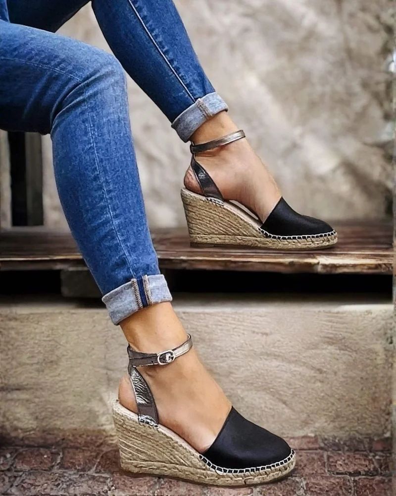 SHOEQ Carla Espadrille Wedge