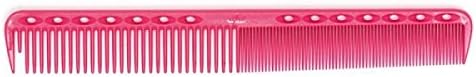 YS PARK YS G45 EXTRA LONG FINE CUTTING COMB WITH GUIDE PINK