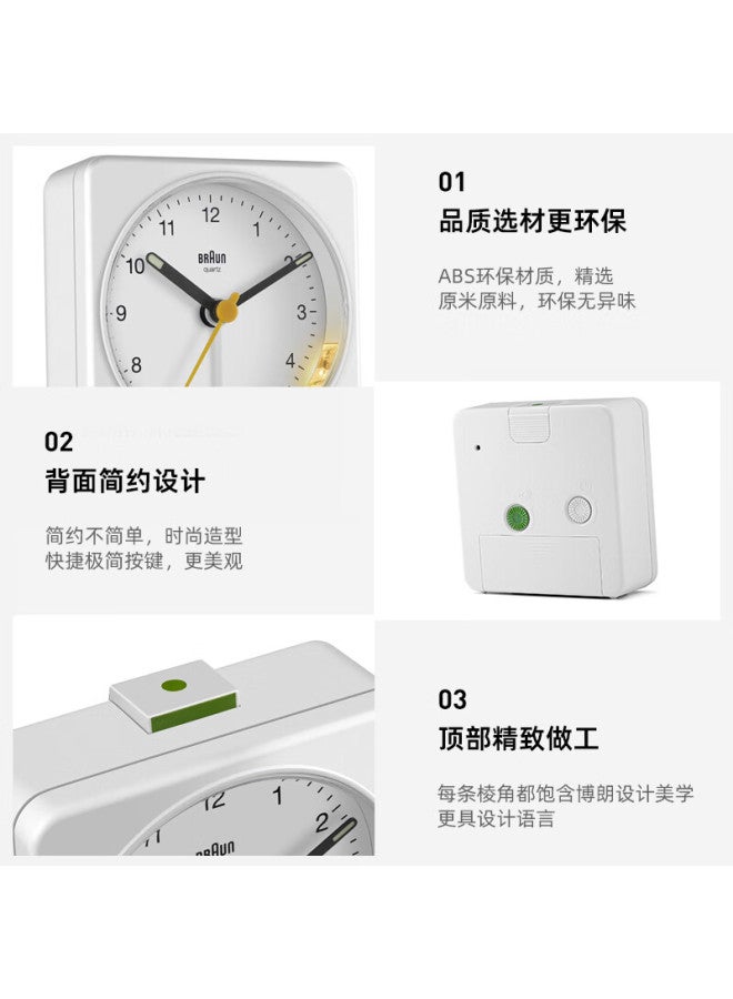 Braun German Brand Imported Alarm Clock, Stylish German Precision High-end Multifunctional Student-specific Wake-up Device, Quiet Night Light Bedside Clock Desktop Gift For Friends New Year Present - Image 4