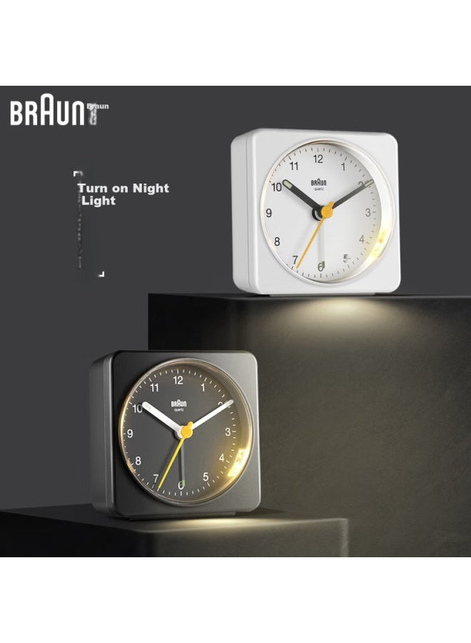 Braun German Brand Imported Alarm Clock, Stylish German Precision High-end Multifunctional Student-specific Wake-up Device, Quiet Night Light Bedside Clock Desktop Gift For Friends New Year Present - Image 2