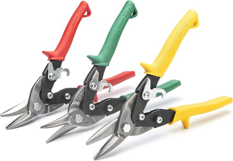 Wiss Crescent 3 Piece MetalMaster Compound Action Aviation Snip Set - M123R - Image 2