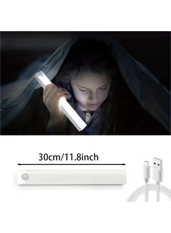 MODI 30cm Motion Sensor LED Light Bar – Rechargeable Cabinet Lighting with USB-C, Dual Modes, Magnetic Install – Ideal for Home, Closet, Stairs, Bedside, Kitchen - Image 4