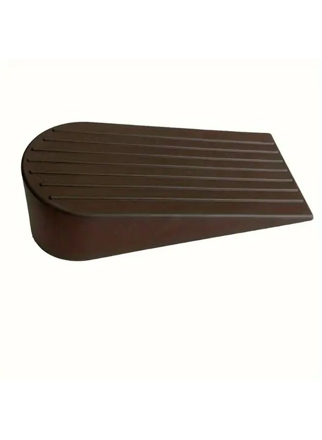 Non Slip Door Stopper Heavy Duty Rubber Anti Collision Floor Protector With Textured Grip Black For Home Office Safety Compact Design Flexible Material Apartment Living - Image 3