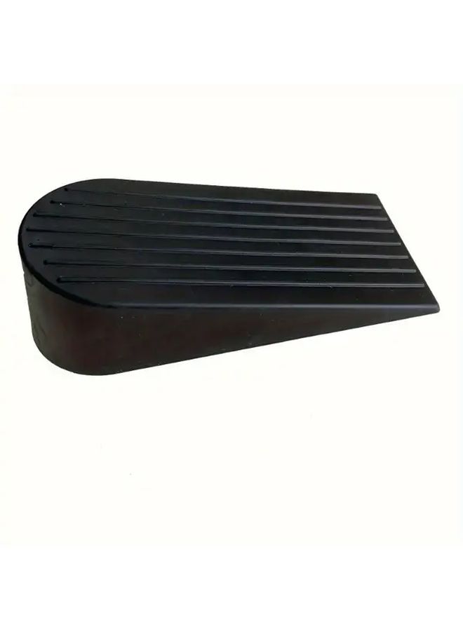 Non Slip Door Stopper Heavy Duty Rubber Anti Collision Floor Protector With Textured Grip Black For Home Office Safety Compact Design Flexible Material Apartment Living - Image 4
