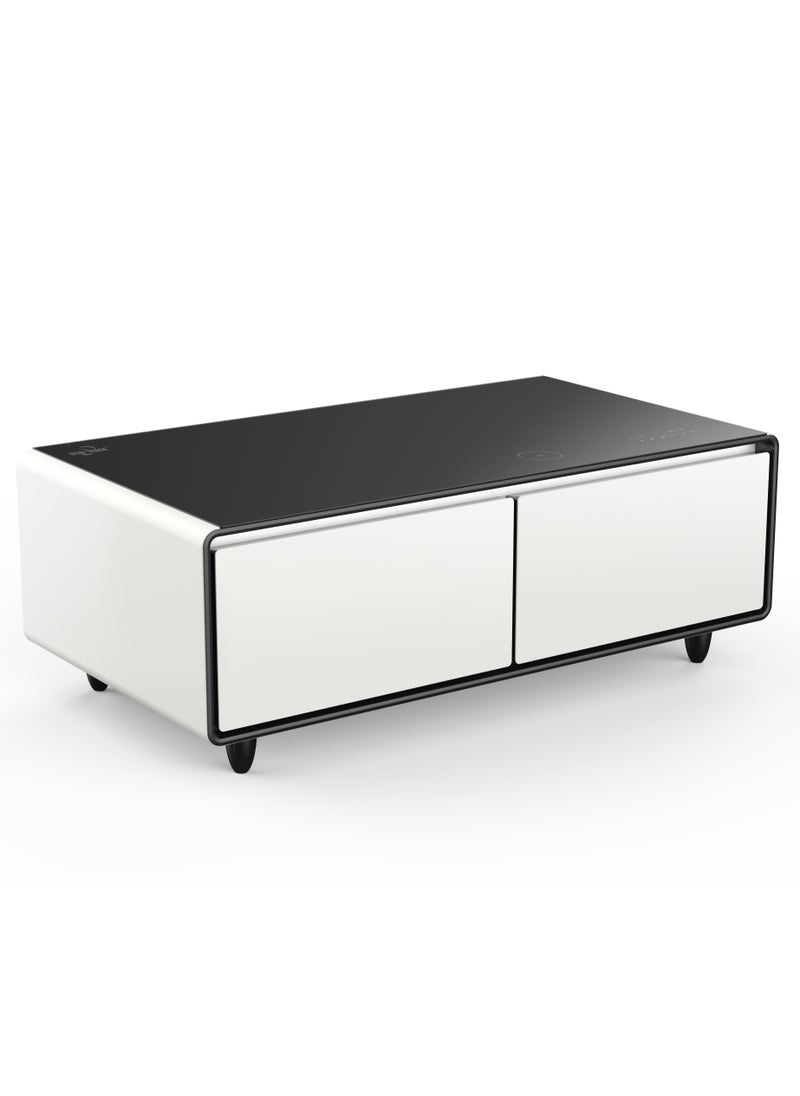 STAR TRACK - STAR TRACK Touch Table 135 liter With Two Refrigerating Doors, Supports Bluetooth, Music Player, USB Charging, Wireless charging, Surrounded Speaker - Image 1
