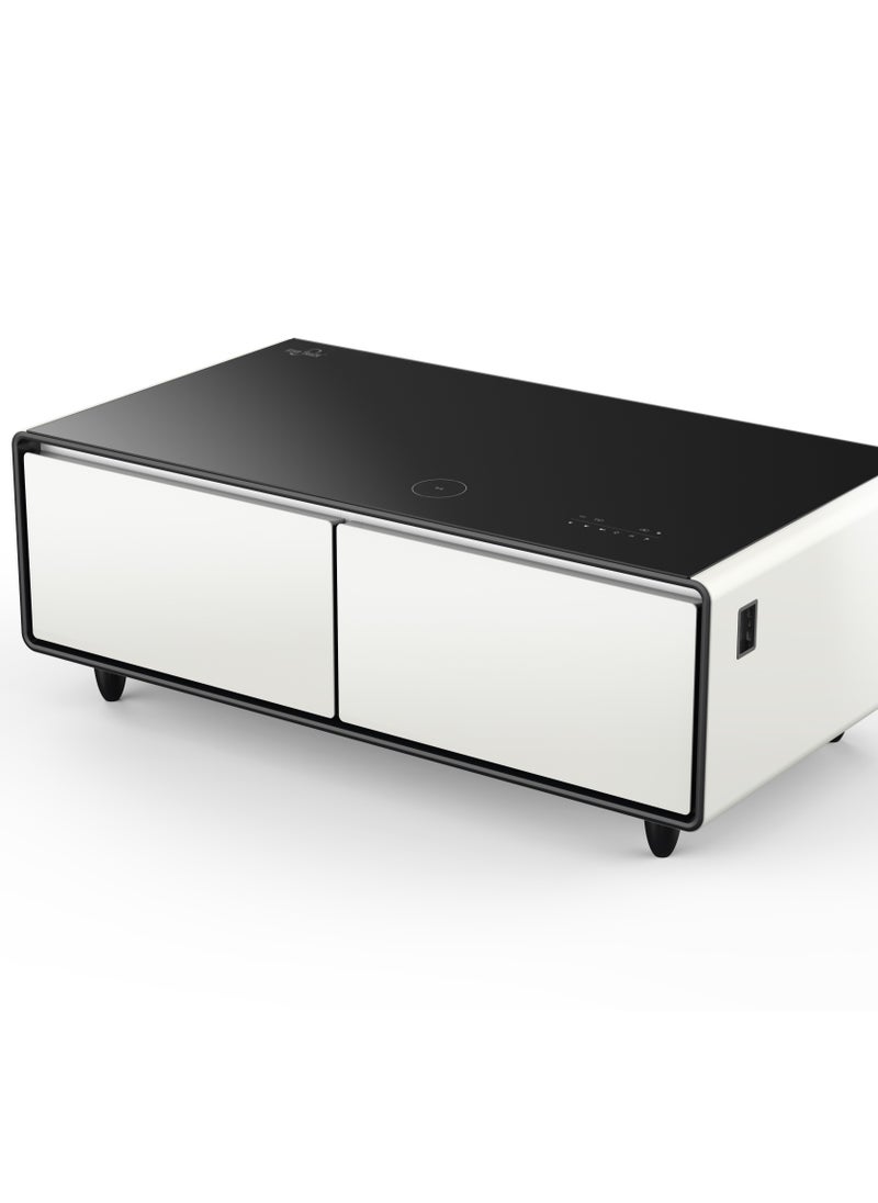 STAR TRACK - STAR TRACK Touch Table 135 liter With Two Refrigerating Doors, Supports Bluetooth, Music Player, USB Charging, Wireless charging, Surrounded Speaker - Image 1