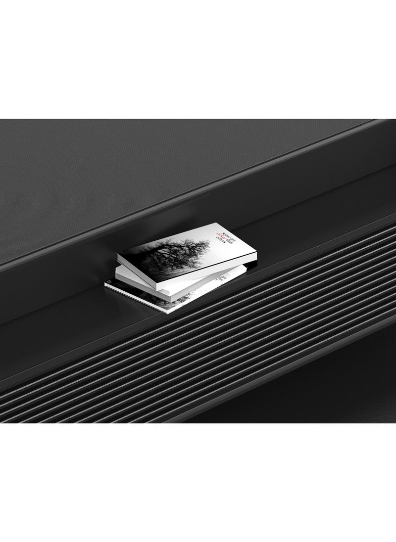 STAR TRACK - STAR TRACK Touch Table 135 liter With Two Refrigerating Doors, Supports Bluetooth, Music Player, USB Charging, Wireless charging, Surrounded Speaker - Image 1