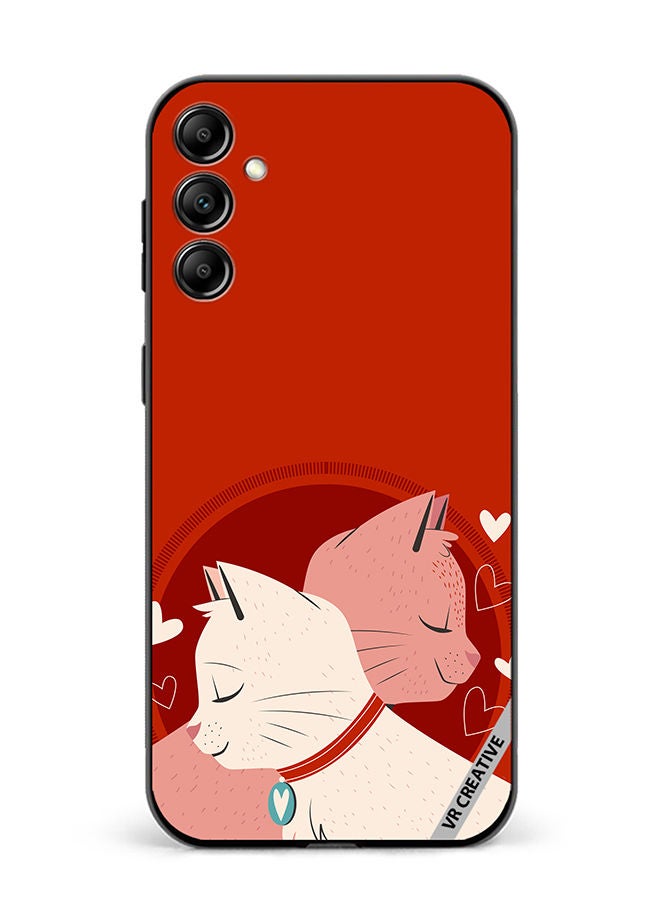 VR CREATIVE Protective Case Cover For Samsung Galaxy A14 5G/A14 Love Cats Design Multicolour - Image 1