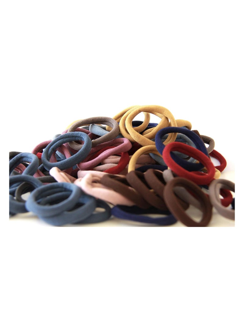 STAR BEJA 100 thick hair ties for women black and colored ponytail holders for women men and girls (Multicolor) - Image 3