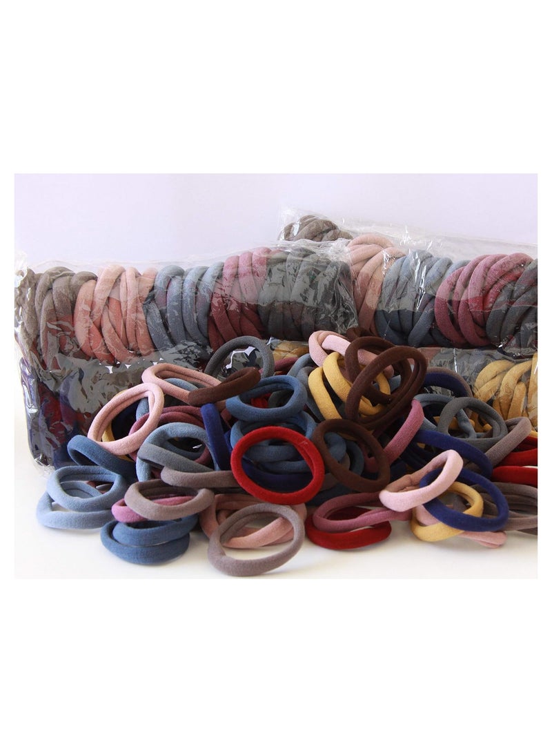 STAR BEJA 100 thick hair ties for women black and colored ponytail holders for women men and girls (Multicolor) - Image 4